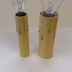Ivory Drip Candel Cover Chandelier Lamp Socket Fiber Candelabra 4 image 2