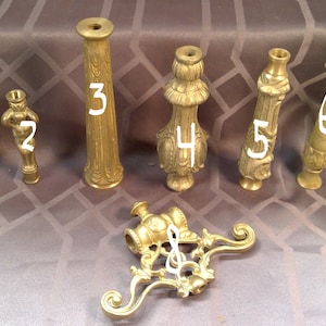 Assorted Columns Table Lamp Figural Part Solid Brass Hobby Craft Your Choice