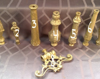 Assorted Columns Table Lamp Figural Part Solid Brass Hobby Craft Your Choice