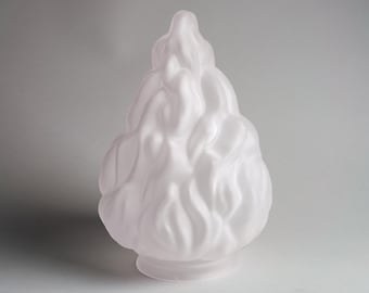 Flame Globe 10" fire shade frosted glass stalactite statue of liberty shade