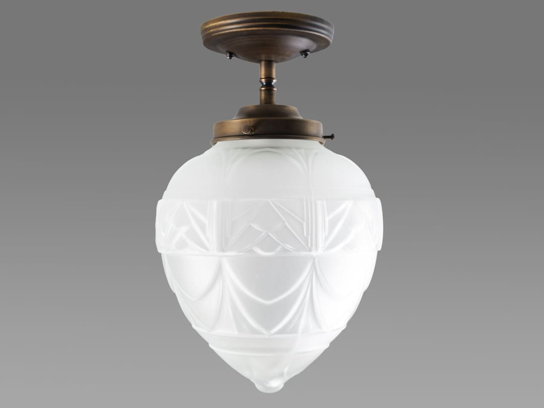Art Deco Semi Flush Mount Ceiling Light Fixture - Etsy