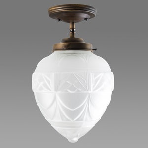 Art Deco Semi Flush Mount Ceiling Light Fixture