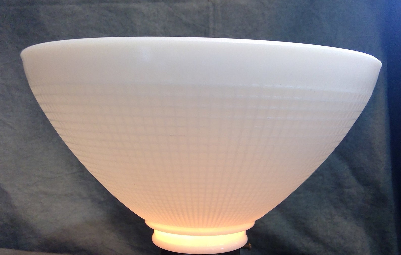 Antique Style White Glass Torchiere Floor Table Lamp Shade Etsy