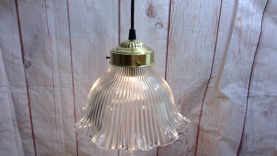 Glass bell pendant light shade deals