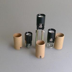 Phenolic Candelabra Socket 1 1/2&quot; or 2&quot; or adjustable to 3.25&quot; to 4.5&quot;