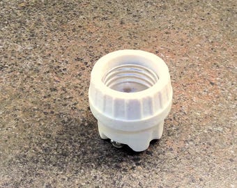 Vintage Circle F Porcelain lamp socket Free Shipping