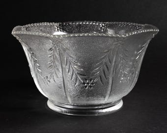 Gas Shade Embossed Wheat Pattern 4&quot; Fitter Shade Lamp Fixture Globe