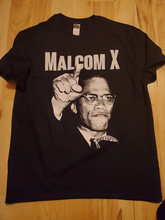 Malcolm X Graphic Premium Tshirt Design by Any Means Necessary | Etsy