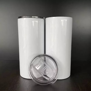 4 22oz Fatty plus shipping fee. Blank Sublimation STRAIGHT White Stainless Steel Tumbler!!! RTS!!!!