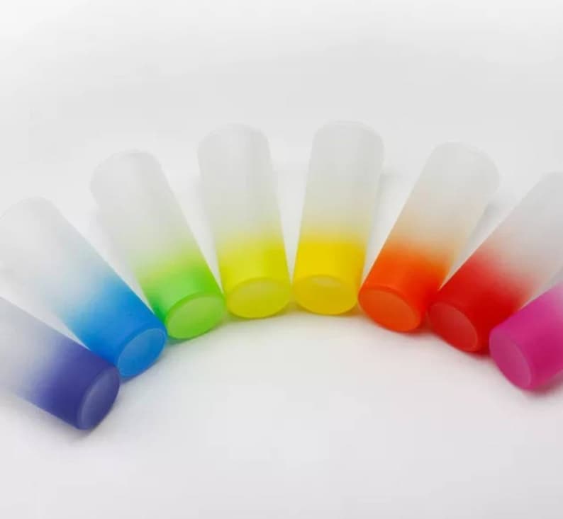 New Frosted 3oz Shot Glass Sublimation Blanks New Vibrant Etsy
