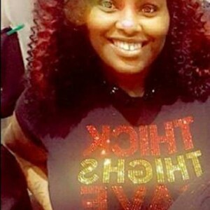 Thick Thighs Save Lives Bling/Rhinestone T-Shirt