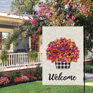 NEW Sublimation Linen Double Sided Garden Flag!! Ready to be Personalized!! Ready to Ship!! Pole sold separately!! Customize your way
