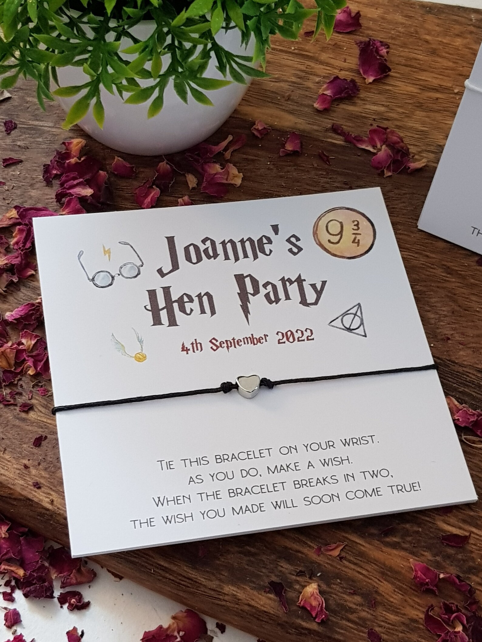 Harry Potter Inspired Hen Party Wish Bracelet Etsy