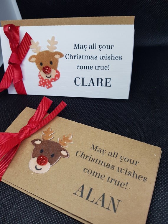 Christmas Lottery Ticket / Scratch Card Envelopes Personalised | Etsy