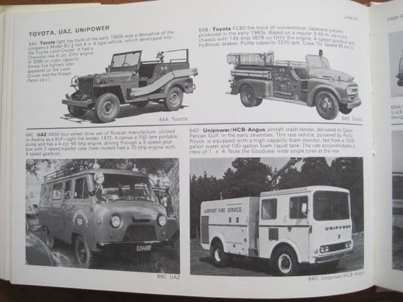 1976 Fire Crash Vehicles From 1950 Olyslager Auto Library Edited By Bart H Vanderveen Vintage - 