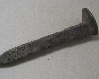 Railroad SPIKE, Rusty, Vintage, Industrial Decor, Bookshelf Decor, Coffee Table Decor