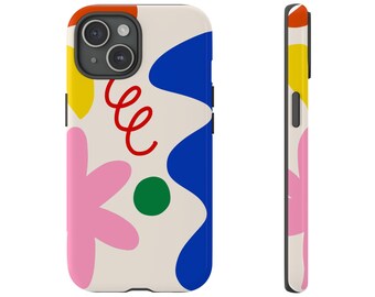 Colorful Abstract iPhone Case | Cute iPhone Case | Aesthetic Phone Case | Trendy Phone Case