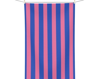 Striped Microfiber Tea Towel | Cute Tea Towel | Trendy Tea Towel | Maximalist Decor | Kitchen Towel