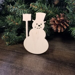 Snowman Wood Shape: DIY Christmas Craft Blank