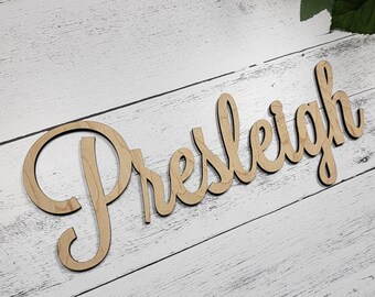 Custom Wood Name Or Word Sign, Personalized Wooden Word, Gallery Wall Art Home  Decor, Family Last Name Wall Sign, DIY Farmhouse Name Sign