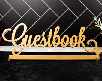 GUESTBOOK sign. Guestbook wood sign. Wood Guest book Sign. Wedding Guestbook table sign. Wedding sign. Graduation sign Wooden Guestbook Sign