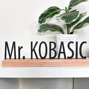Placa de escritorio para personal, docente, director, personal de oficina o ejecutivo, obsequios personalizados para la oficina de la empresa, letrero personalizado para el aula