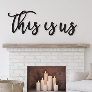 This is us sign, This is us wall decor, This us wall hanging, This is us wood sign, Family room decor, Thanksgiving Decor, Dining room decor