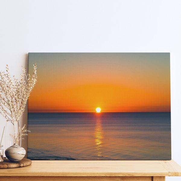 Impression numérique Sunrise Ocean View - Pensacola Beach Photo - Art mural côtier - décoration imprimable Lever du soleil sur la mer - téléchargement immédiat - oeuvre d'art pour la maison