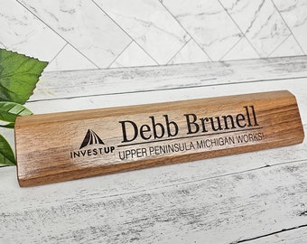 Custom Desk Name Sign for Teacher, Principal, Business Executive, Administrator, Office Gifts, Personalized plaque for office personnel