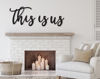 This is us sign, This is us wall decor, This us wall hanging, This is us wood sign, Family room decor, Thanksgiving Decor, Dining room decor