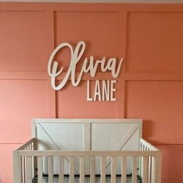 Custom Wooden Name Sign, Natural Decor with a Boho look, Great for Personalized Baby Shower Gifts, or Kids Bedroom / Nursery Decorations