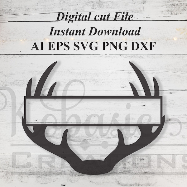 Antler Monogram - Etsy