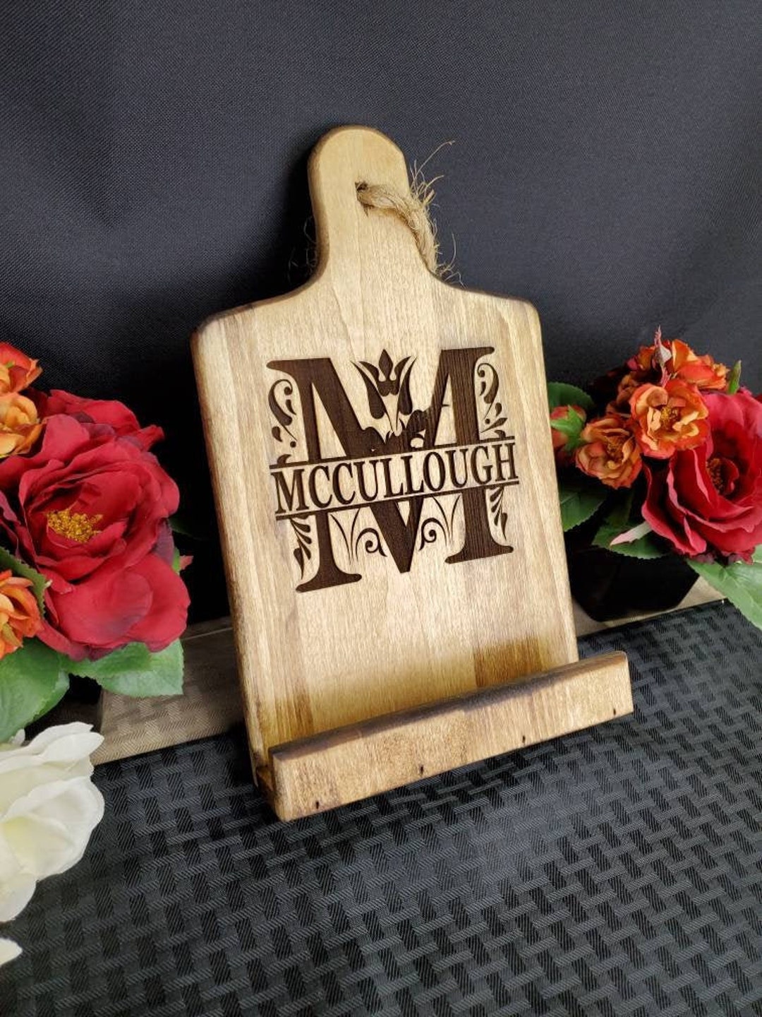 Custom Recipe Holder Personalized Cookbook Stand Engraved - Etsy