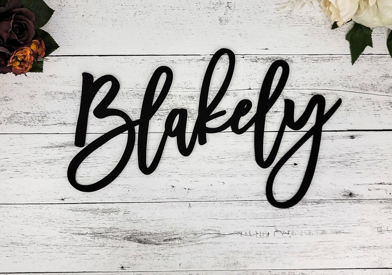 Custom Wood Word Sign Personalized Wooden Word Wall Art Home Etsy