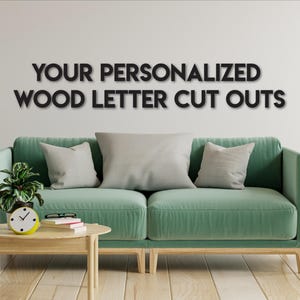 Custom Sign Wooden Letters for Wall, Words for Office or Home Wall decor, Wood Letter Cut outs, Wall Art Personalized Name Signs or quotes