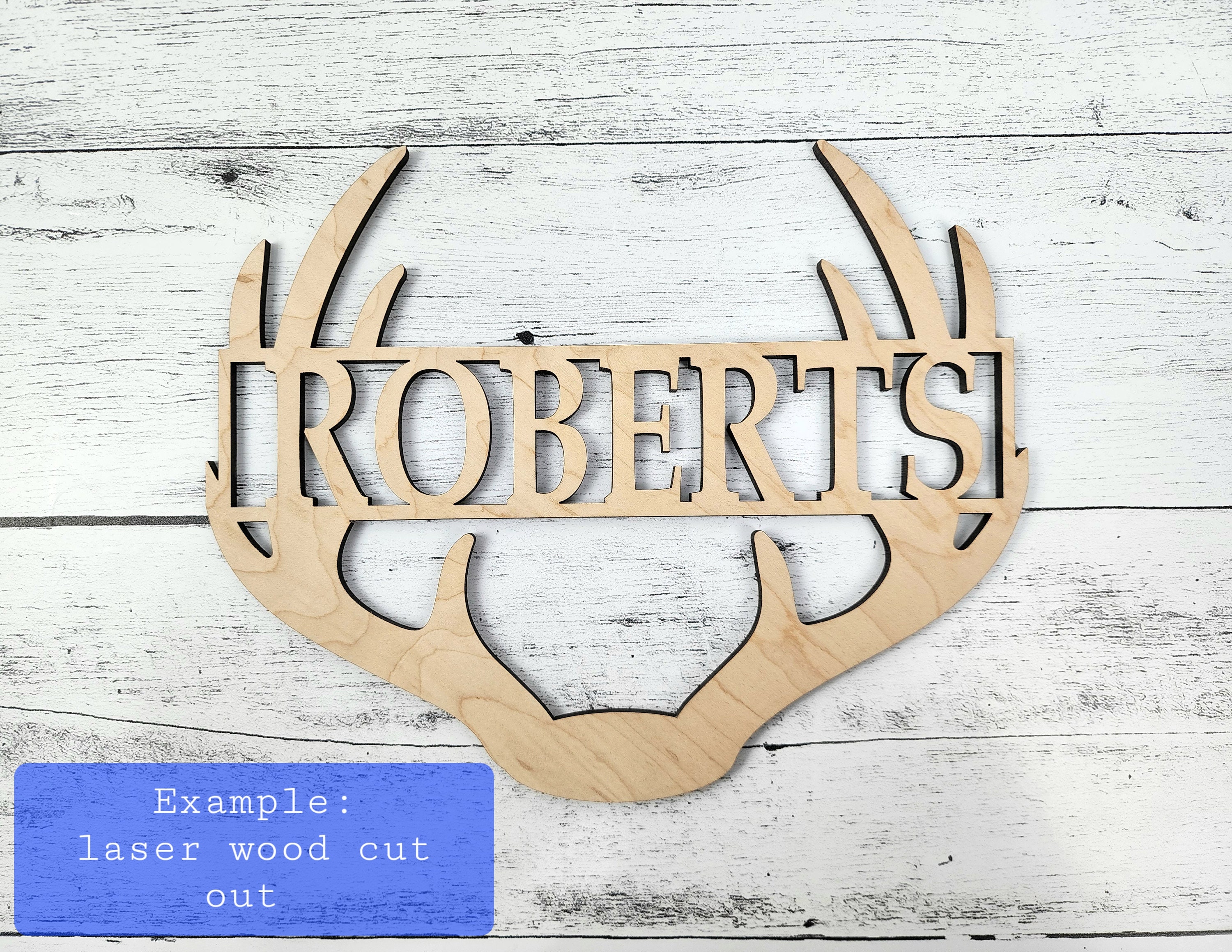 Antler Monogram SVG, Family Name Sign Cut File (digital Download) - Etsy