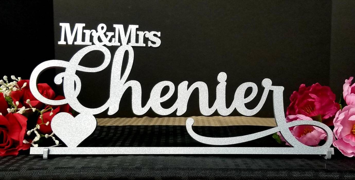 Custom Mr and Mrs Sign Wedding Last Name Sign Personalized - Etsy