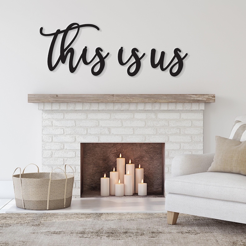 this is us wooden word cut outs for wall decor art