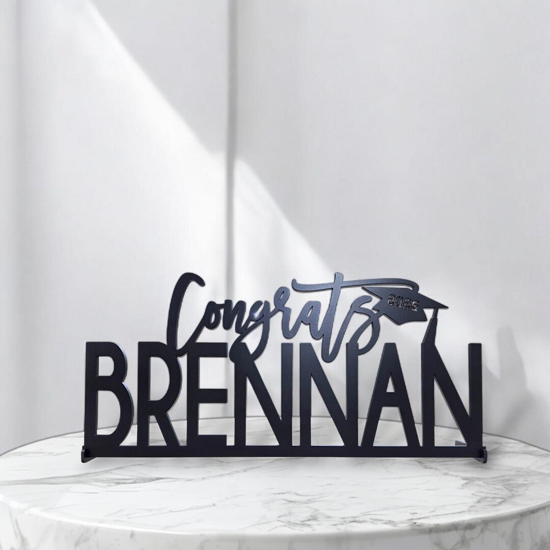 Grad Name Sign Custom Graduation Decor, Name Sign, Senior Photo Prop, Gift for ...