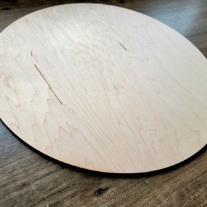 CIRCLE wood sign blank for engraving, painting, wood burning, Ready to Finish, DIY sign making, crafting, unfinished sign backers 1/4" thick