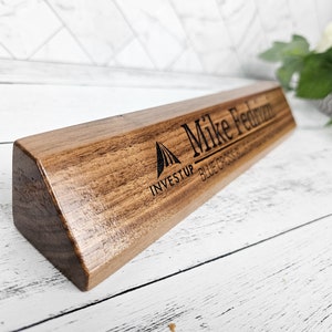 Desk Name Plate for Business Executive, Administrator, Principal or ...