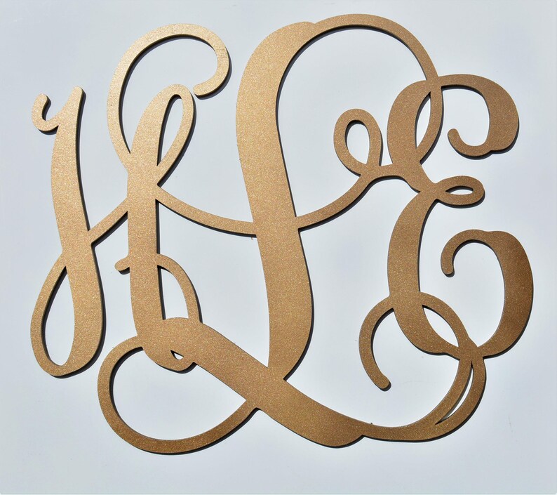 Large Custom Monogram Sign. Custom Wood Monogram. Monogram Etsy