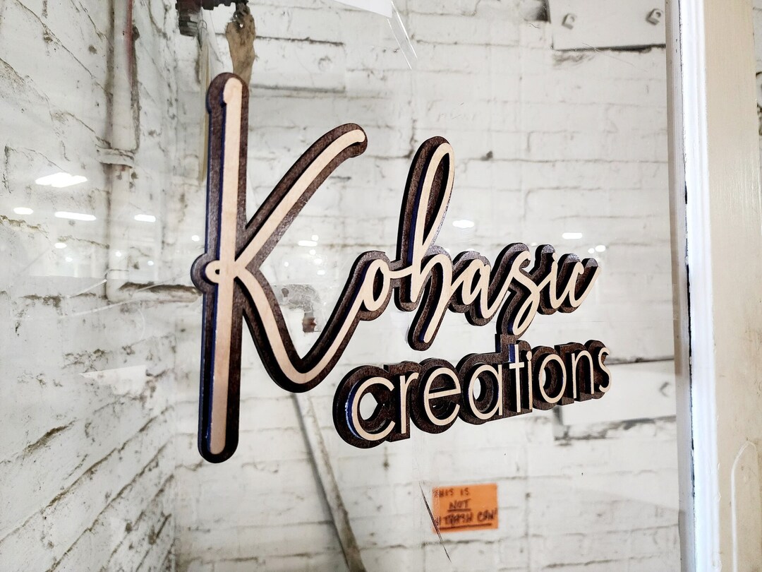 Custom Name Sign for Business Office or Nursery, Layered Wood Name Sign ...
