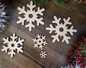 Snowflake Wood Shape, Wood Snowflake Shape, Snowflake Blank, Snowflake wood blank, Snowflake wood blank, DIY Christmas Wood Blanks