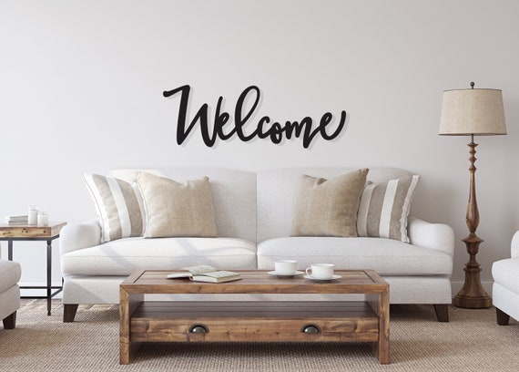 Wood Welcome Home Letter Sign Home Decor Freestanding Cutout Word Table  Decor Decorative Wooden Letters Hanging Wall Shelf Decor