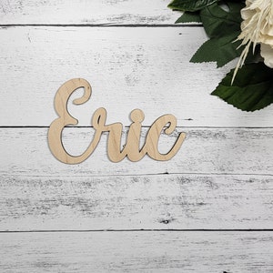 Custom Wood Word, Custom Word Sign, Personalized Wooden Word, Wall Home Decor, Large Cursive Wood Word for wall, DIY Name Sign Farmhouse image 4