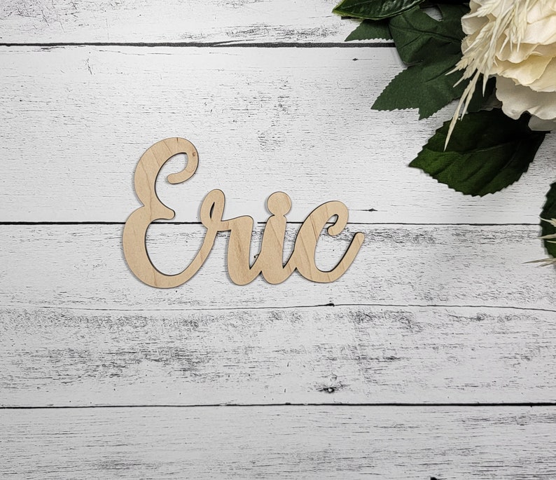 Custom Wood Word, Custom Word Sign, Personalized Wooden Word, Wall Home Decor, Large Cursive Wood Word for wall, DIY Name Sign Farmhouse image 4