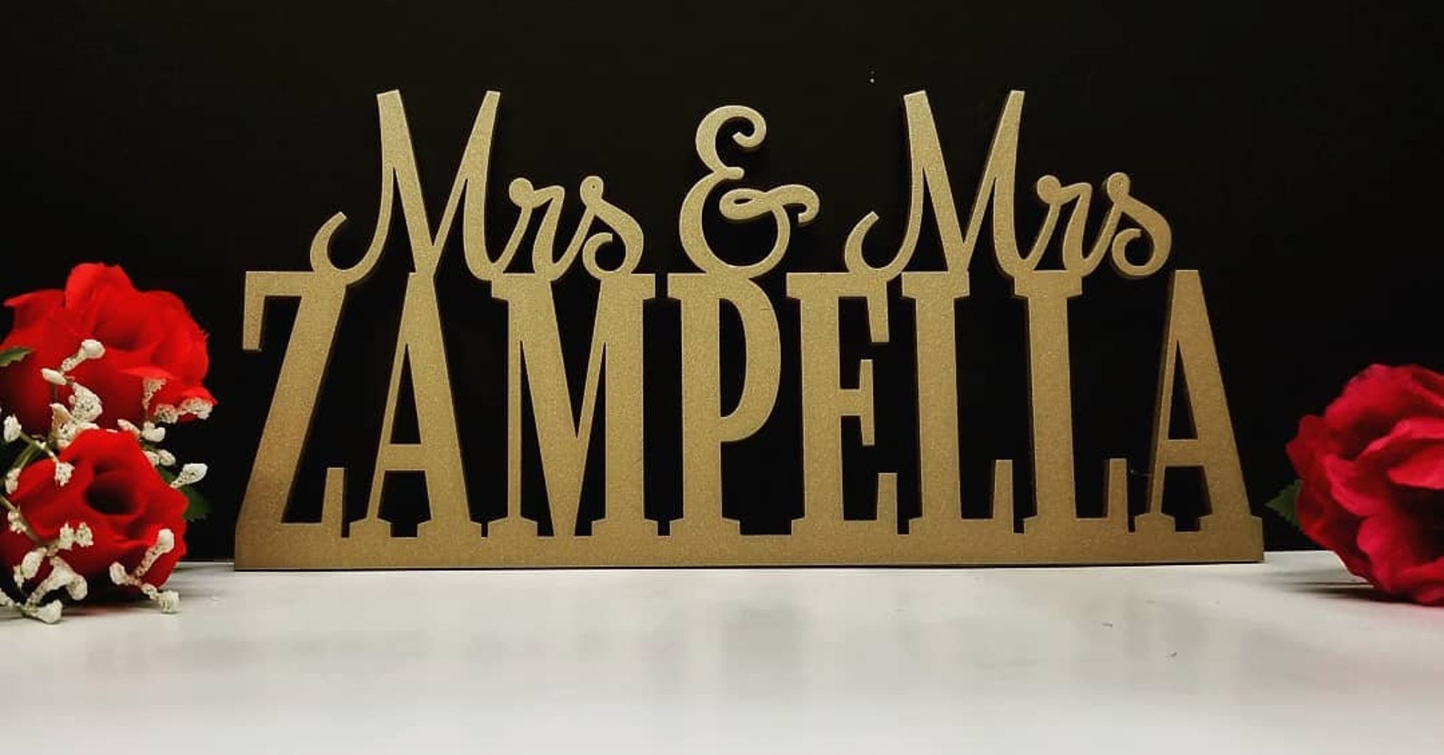 Custom Wedding Name Sign Mr and Mrs Sign Personalized - Etsy