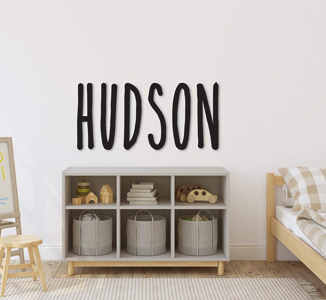 Personalized Name Sign. Custom Name Sign. Capital Letter Sign. Print Font, Wood Name Sign. Wood ...