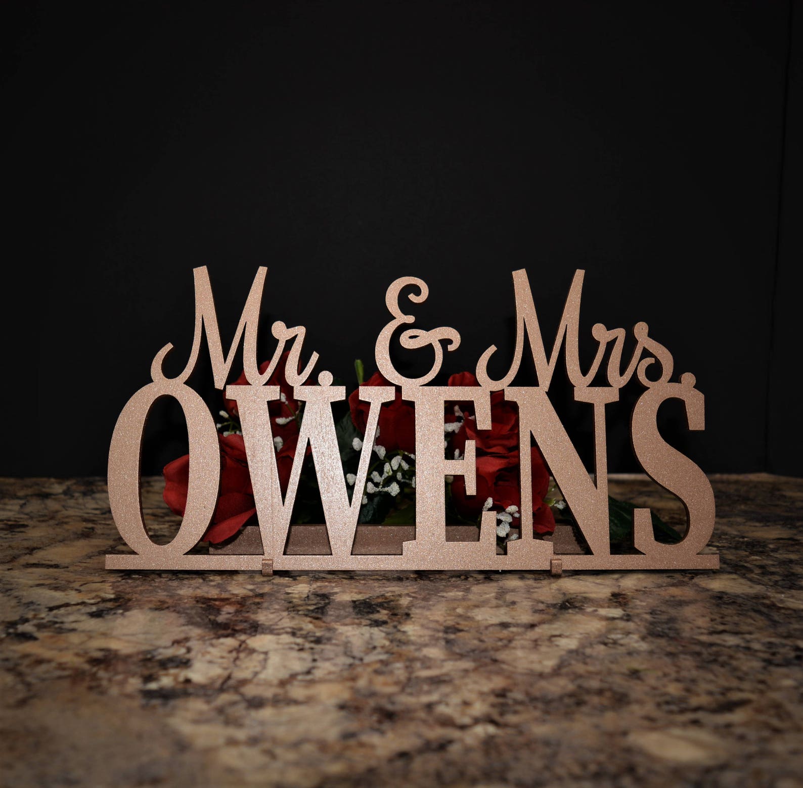 Custom Wedding Name Sign Mr and Mrs Sign Personalized - Etsy